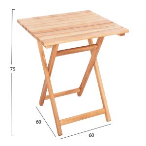 Режисьорска маса Limnos бук масив 60χ60χ75hcм Hm5647,02