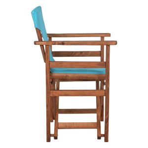 Режисьорски стол Limnos Hm10368,08 в цвят орех 57x54x88,5hcm