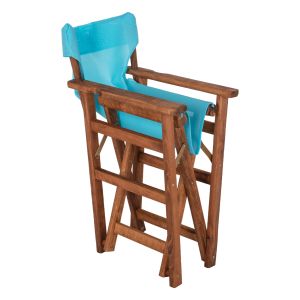 Режисьорски стол Limnos Hm10368,08 в цвят орех 57x54x88,5hcm