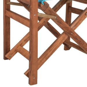 Режисьорски стол Limnos Hm10368,08 в цвят орех 57x54x88,5hcm