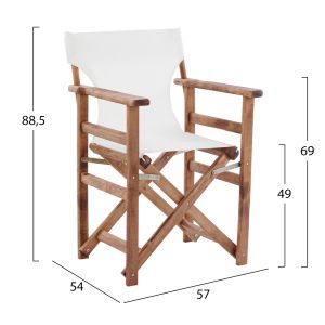 Режисьорски стол Limnos Hm10368,60 57x54x88,5cm