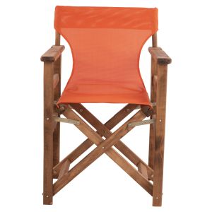 Режисьорски стол Limnos Walnut с надпис Orange Hm10368,02