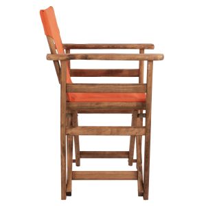 Режисьорски стол Limnos Walnut с надпис Orange Hm10368,02