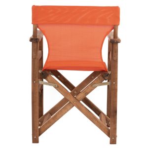 Режисьорски стол Limnos Walnut с надпис Orange Hm10368,02