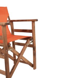 Режисьорски стол Limnos Walnut с надпис Orange Hm10368,02