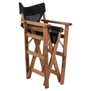 Режисьорски стол Limnos Walnut с надпис черен Hm10368,05