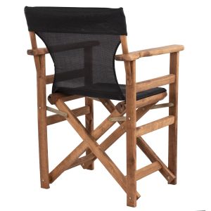 Режисьорски стол Limnos Walnut с надпис черен Hm10368,05
