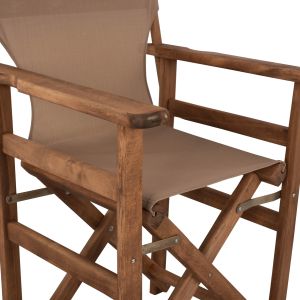Режисьорски стол Limnos Walnut с текстилен Mocha Hm10368,04