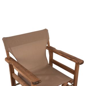 Режисьорски стол Limnos Walnut с текстилен Mocha Hm10368,04