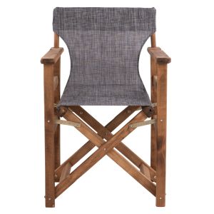 Режисьорски стол Limnos Walnut с текстилен сив Hm10368,10