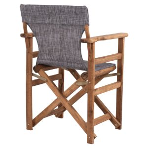 Режисьорски стол Limnos Walnut с текстилен сив Hm10368,10