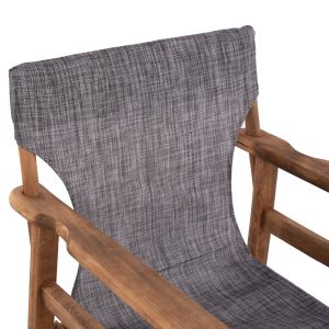 Режисьорски стол Limnos Walnut с текстилен сив Hm10368,10