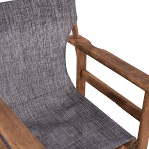 Режисьорски стол Limnos Walnut с текстилен сив Hm10368,10