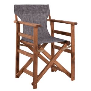 Режисьорски стол Limnos Walnut с текстилен сив Hm10368,10