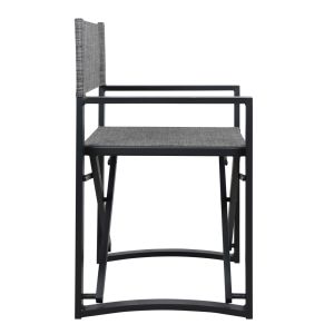 Режисьорски стол алуминиев сив цвят 57x48,5x85,5hcm Hm5094,01