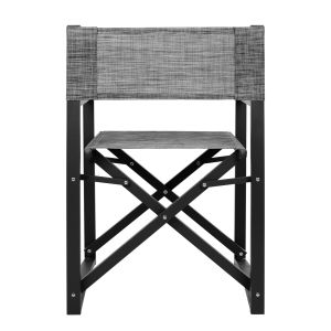 Режисьорски стол алуминиев сив цвят 57x48,5x85,5hcm Hm5094,01