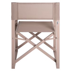 Режисьорски стол алуминиев цвят шампанско 57x48,5x85,5hcm Hm5094,03