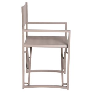Режисьорски стол алуминиев цвят шампанско 57x48,5x85,5hcm Hm5094,03