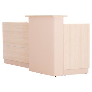 Рецепция Dalton Hm2068.02 меламин в цвят Sonama-бяло 240x80x106hcm.
