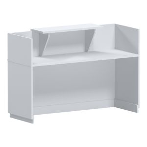 Lotus reception desk in white color 180x70x110cm
