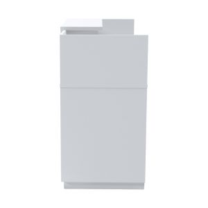 Lotus reception desk in white color 180x70x110cm