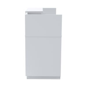 Lotus reception desk in white color 180x70x110cm