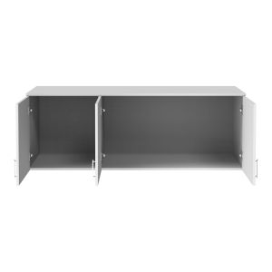Royal three-door wardrobe loft white 150x58x53cm