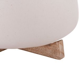 Саксия Frello Hm4674.02m от фибро цимент в стойка от бял тик 27x26.5x12всм.