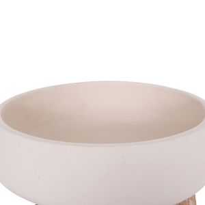 Саксия Frello Hm4674.02m от фибро цимент в стойка от бял тик 27x26.5x12всм.