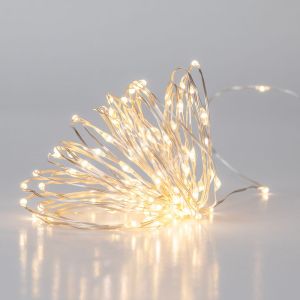Светеща декорация лампички 100led Micro-led 10 метра Gold/warm White