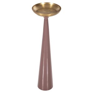 Свещник (pillar) Guntur метален в светъл коралово-златен цвят, D20,5x68hcm Hm4244,06