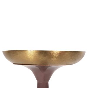 Свещник (pillar) Guntur метален в светъл коралово-златен цвят, D20,5x68hcm Hm4244,06