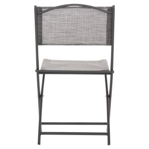 Сгъваем външен стол Mag Hm5971.01 сив метал-сив текстилен 45x51x81hcm.