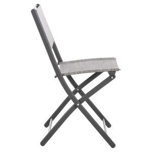 Сгъваем външен стол Mag Hm5971.01 сив метал-сив текстилен 45x51x81hcm.