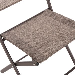 Сгъваем външен стол Mag Hm5971.02 кафяв метал-кафяв текстилен 45x51x81hcm.