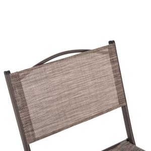 Сгъваем външен стол Mag Hm5971.02 кафяв метал-кафяв текстилен 45x51x81hcm.