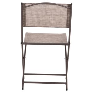 Сгъваем външен стол Mag Hm5971.02 кафяв метал-кафяв текстилен 45x51x81hcm.