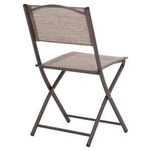 Сгъваем външен стол Mag Hm5971.02 кафяв метал-кафяв текстилен 45x51x81hcm.