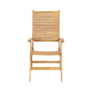 Сгъваем градински стол , акациево дърво Fl150, рамка от орех, 59x75x110 см
