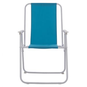 Сгъваем плажен стол с висока облегалка Hm5148 Metallic
