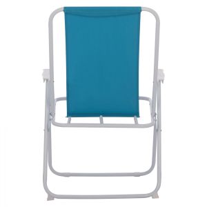 Сгъваем плажен стол с висока облегалка Hm5148 Metallic