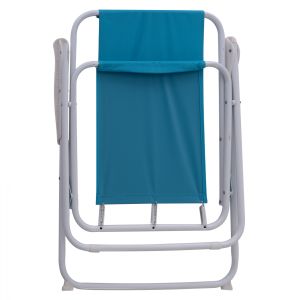 Сгъваем плажен стол с висока облегалка Hm5148 Metallic
