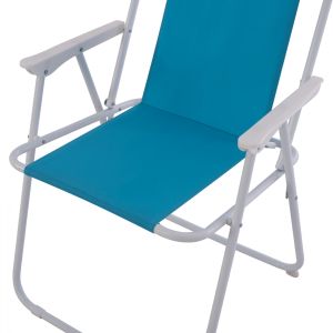Сгъваем плажен стол с висока облегалка Hm5148 Metallic