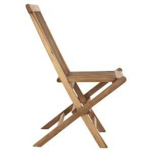 Сгъваем стол Kendall Hm9540 от масивно тиково дърво в натурален цвят 46,5x63x89hcm