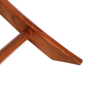 Сгъваем стол за градина или дневна тиково дърво Viro синтетично въже 65,5x80x67hcm Hm9477,01