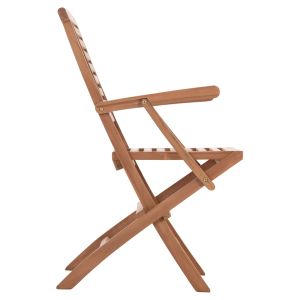 Folding dining chair Crander Hm6377, teak wood, 53x63x90cm.