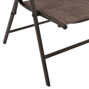 Сгъваем стол със 7 степени кафяв HM5700.02 55x70x103 cm.