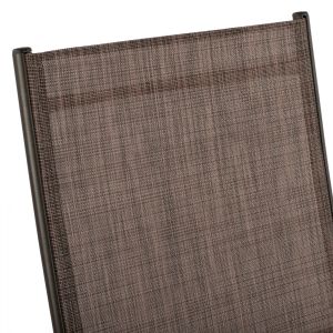 Сгъваем стол със 7 степени кафяв HM5700.02 55x70x103 cm.