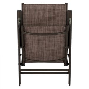 Сгъваем стол със 7 степени кафяв HM5700.02 55x70x103 cm.