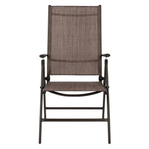 Сгъваем стол със 7 степени кафяв HM5700.02 55x70x103 cm.